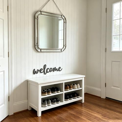 Wooden Welcome Sign for Back to School Decorations, First Day of School Wall Decorations, Rustic Welcome Sign for Classroom Home Entryway Front Door