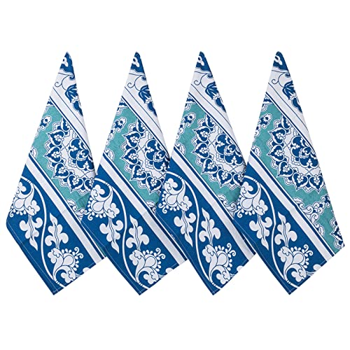 Ablethe Kitchen Towels 100% Cotton, Dish Towels 19.7X31.5 Inch, Tea Towels Set of 4 Highly Absorbent Boho for Kitchen or Farmhouse Decor - color: Boho2