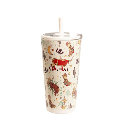 HydroJug Everyday Tumbler 20 oz, Ceramic-Lined Straw Cup, Rodeo - color: Rodeo, size: 20 Ounces