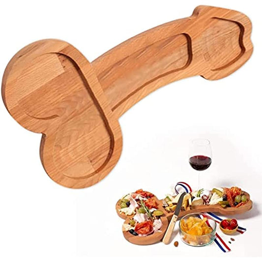 Aperitif Board,Novelty Solid Wood Cheese Board and Charcuterie Board,Funny Cutlery Kitchen Wine Meat Cheese Platter,Unique Housewarming Gifts for Women,Bachelorette Party Gifts (B, 9.5Inch) - color: B, size: 9.5Inch