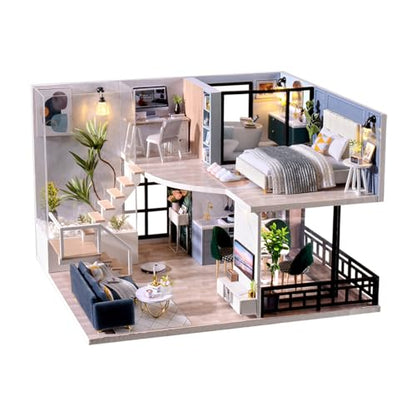 DIY Miniature Dollhouse Kit - Tiny House Modern Mini Scene Kit 3D Puzzles for Adults and Teenagers, Gifts for Women Teenagers Craft Lovers (Cozy Time) - style: Cozy Time
