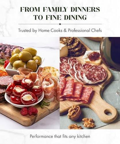 Labell Canadian Maple Wood Cutting Board with Handle, 8 x 16 x 0.75 in | Charcuterie Serving Board, Stain Resistant, Flat Paddle, for Meat, Cheese, Veggies - size: Extra-Large (8" x 16")