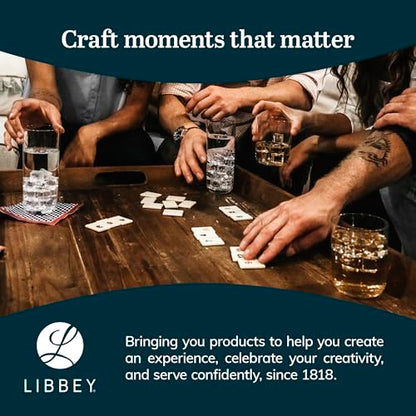 Libbey Hoops Tumbler and Rock Glass Set, Two Sized Nostalgic Retro Glass Cups Set, Dishwasher Safe Glasses Drinking Set of 16 for Any Occasion - color: 09 - Hoops