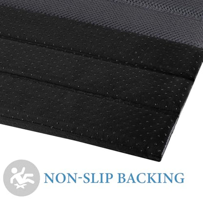 Heagoale Ultra Quick Drying Stone Bath Mat Diatomaceous Earth Shower Mat Non-Slip Foldable Dish Drying Mats for Bathroom Floor, Kitchen Counter, Pet, 23x15, Cool Gray - color: Grey