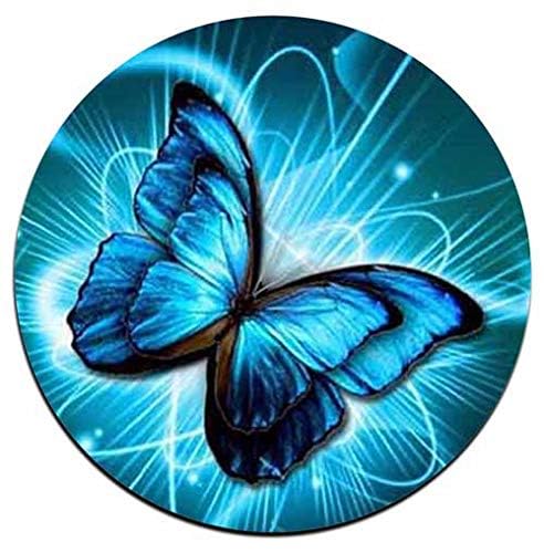 Beautiful Butterfly Round Coaster Set - Made of Recycled Rubber - Set of 4 - color: Beautiful Butterfly