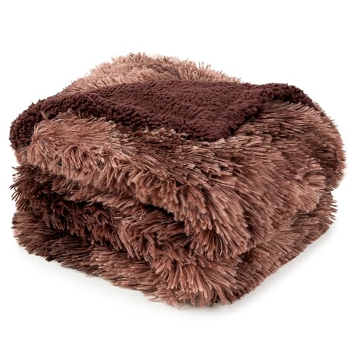 PetAmi Waterproof Dog Blanket for Couch, Bed & Furniture,Reversible Sherpa & Faux Fur Pet Blanket, Leakproof Blanket for Puppy Cat, Washable Soft Calming Pet Couch Protector (29x40, Tie-Dye Brown) - color: Tie-dye Brown, size: Medium (29x40)