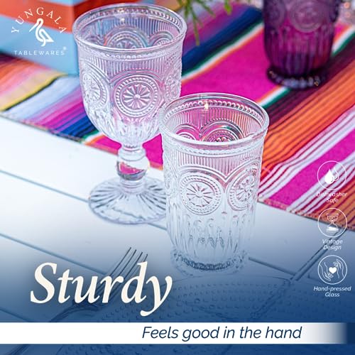 Clear Highball Glasses Set of 6 Tall Drinking Glasses 10 oz - color: Clear, size: Tall