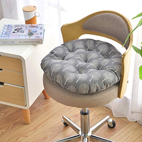 vctops Bohemian Soft Round Chair Pad Garden Patio Home Kitchen Office Seat Cushion Tree Navy Diameter 16" - color: Tree Navy, style: Diameter 16 Inch