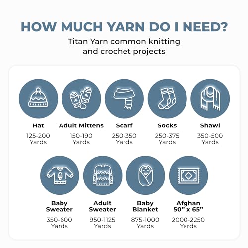 Mary Maxim Titan Bulky Yarn, Weight 5 Acrylic, Chunky Yarn for Crocheting and Knitting, Ideal for Thick, Soft Blankets, Throws, and Graph Style Sweaters, 80 Yards - Black - 1 Skein - color: Black