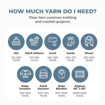 Mary Maxim Titan Bulky Yarn, Weight 5 Acrylic, Chunky Yarn for Crocheting and Knitting, Ideal for Thick, Soft Blankets, Throws, and Graph Style Sweaters, 80 Yards - Black - 1 Skein - color: Black