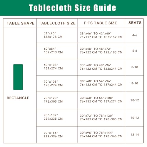Biscaynebay Textured Fabric Tablecloths 60x108 Inches Rectangular, Natural Water Resistant Tablecloths for Dining, Kitchen, Wedding, Parties etc. Machine Washable - color: Natural, size: 108" x 60" (Rectangular)