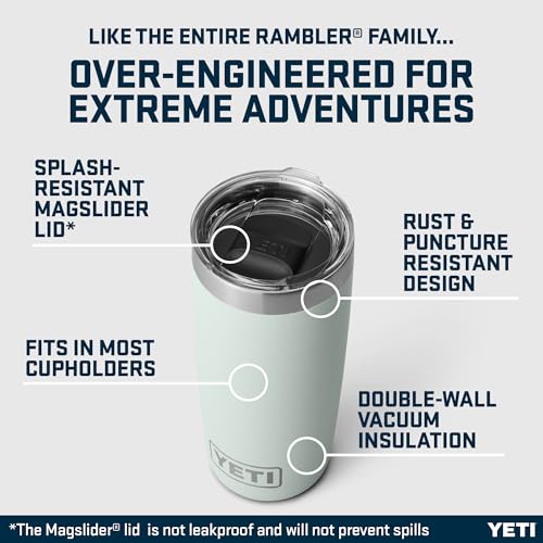 YETI Rambler 10 oz (295 ml) Tumbler with Removable Magslider Lid, Stainless Steel Vacuum Insulated Coffee Cup, Ridgeline - color: Ridgeline