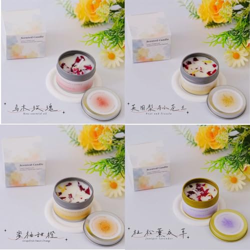 6Pack Scented Candles Set Soy Wax Aromatherapy Meditation Candles Candles for Home Scented, Ideal for Birthday, Christmas, Thanksgiving, Mother's Day