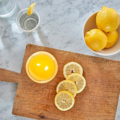Village Candle Fresh Lemon Large Apothecary Jar, Scented Candle, Yellow, 21.25 oz. (Pack of 6) - size: Large Jar 21.25 oz (Pack of 6)