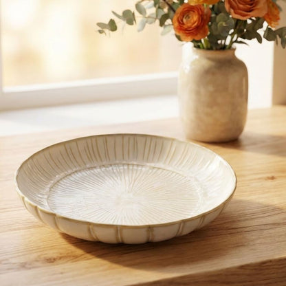 7.9-inch round dinner plates (4-pack), ceramic salad plates, dinner plate set, appetizer plates, suitable for salads, appetizers, desserts, and fruits. - color: White5
