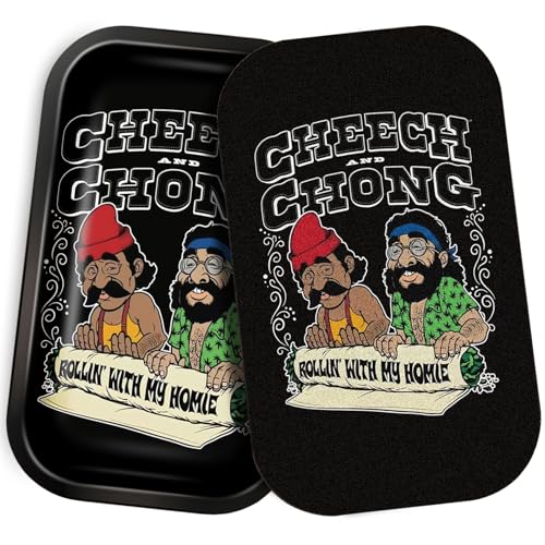 Metal Tray with PVC Soft Magnetic Lid Cover Large Cute Decorative Tray Serving Trays for Home Decor, Coffee Table, Tea, Snacks, Gifts - 11" x 7" - color: Black