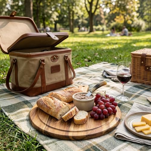 30 Pack Bulk Round Acacia Wood Cutting Boards with Handles, 15.7 Inch - size: 30Pcs
