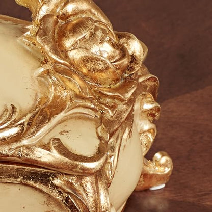 Touch of Class Eliza Rose Covered Box Ivory/Gold