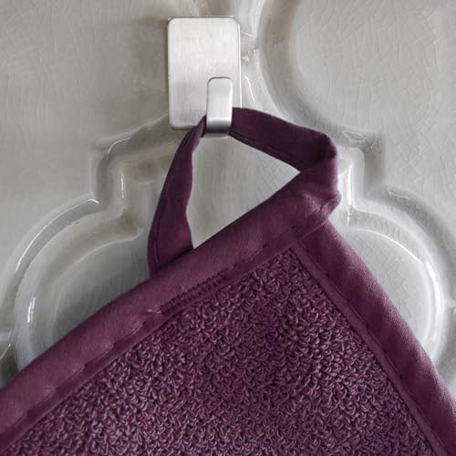 RITZ Terry Potholder & Hot Pad: Unparalleled Heat Resistant, Durable 100% Cotton – Ergonomically Designed for Optimal Grip – Easy-Care Machine Washable – 2-Pack, Beet - color: Beet, size: 2-Pack