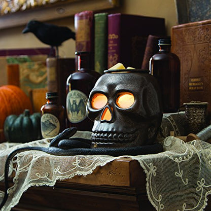 Candle Warmers ETC. Illumination Fragrance Warmer- Light-Up Warmer for Warming Scented Candle Wax Melts and Tarts or to Freshen Room, Gothic Skull - size: Skull