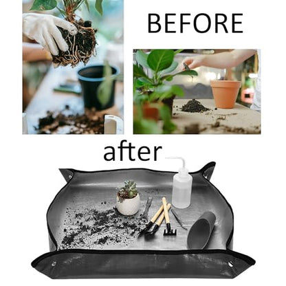 15Pcs Succulent Tools Kit with Organizer Bag Plant Repotting Mat Mini Garden Transplanting Tools for Indoor Outdoor Miniature Plant Care