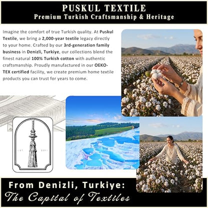 PÜSKÜL 2-Piece Natural 100% Turkish Cotton Waffle Bath Towels Extra-Large | Khaki Green 32x63" Bath Sheet Towel Light Soft Absorbent Quick-Dry Lint-Free Premium Honeycomb Weave Oeko-Tex Made in Turkiye - color: Khaki Green