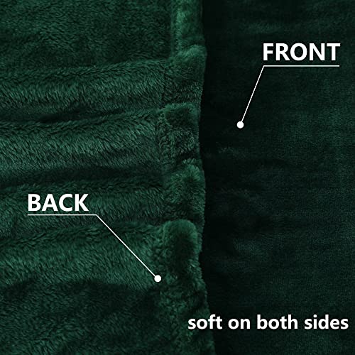 NANPIPER Fleece Blankets, Super Soft Flannel Fuzzy Blanket for Couch, Luxury Cozy Lightweight Microfiber Dog Blanket-Throw Size,Olive Green - color: Olive Green, size: Throw