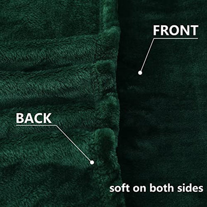 NANPIPER Fleece Blankets, Super Soft Flannel Fuzzy Blanket for Couch, Luxury Cozy Lightweight Microfiber Dog Blanket-Throw Size,Olive Green - color: Olive Green, size: Throw