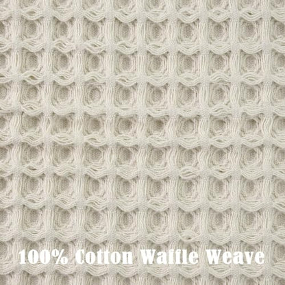 Jacquotha Waffle Hand Towels 5-Piece (Mist White) – Cotton | Quick Dry, Lint Free, 13” x 29” - color: Mist White
