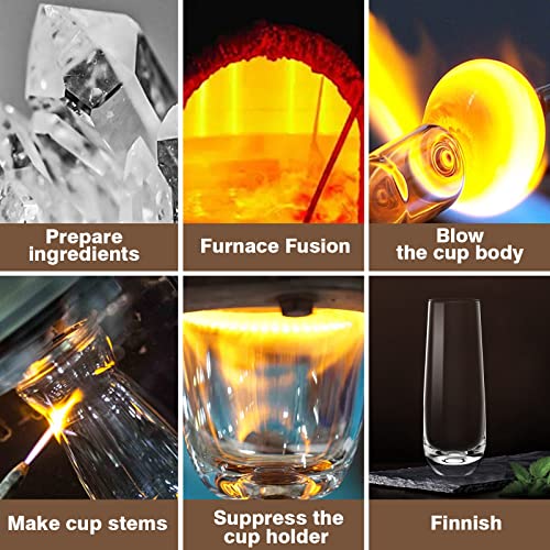 Stemless Champagne Flutes Set of 4, 10.2oz Hand Blown Crystal Glass | Premium Lead-Free Crystal, Prosecco Wine Flute, Mimosa glass, Cocktail Glass, Highball Glass, Bar Glassware, Dishwasher Safe - color: Stemless Champagne