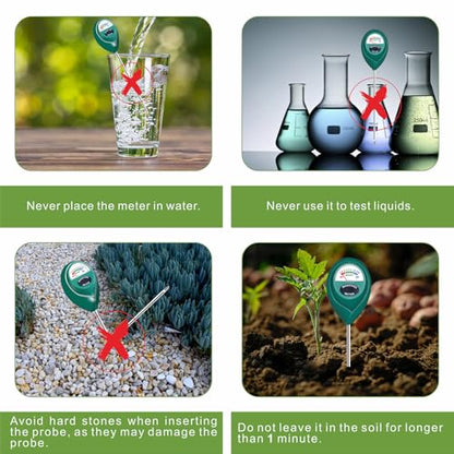 XLUX Plant Soil Moisture Meter, for Indoor and Outdoor use, Battery-Free | Since 2015, instant read, anti-rust 304 SST probe, Clear & Easy-to-Read Display, Single-Probe, less hurts to roots - color: Green