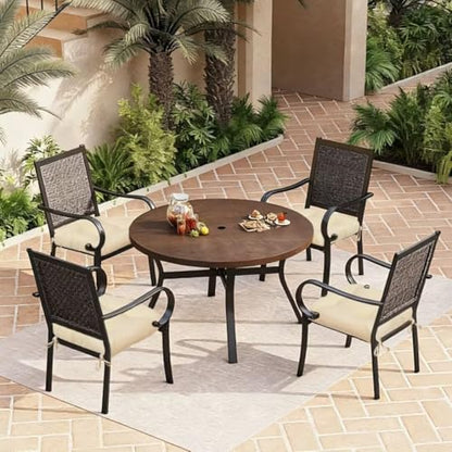 Outdoor Chair Cushions Set of 2, 19"x19" Tufted Outdoor Seat Cushions, Waterproof Patio Furniture Cushions,Beige - color: Beige