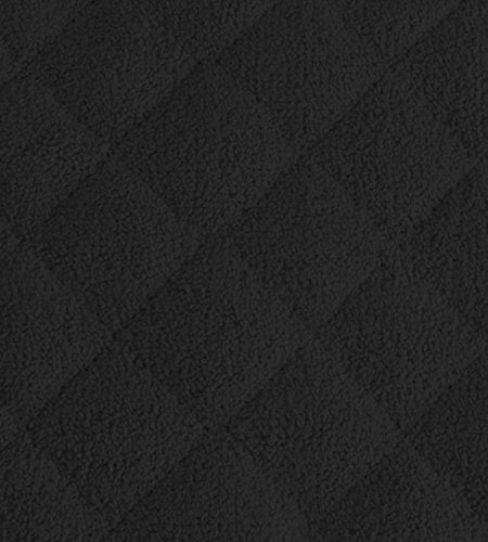 DII Basic Terry Collection 100% Cotton Quilted, Oven Mitt, Black, 2 Piece - color: Black, size: Oven Mitt