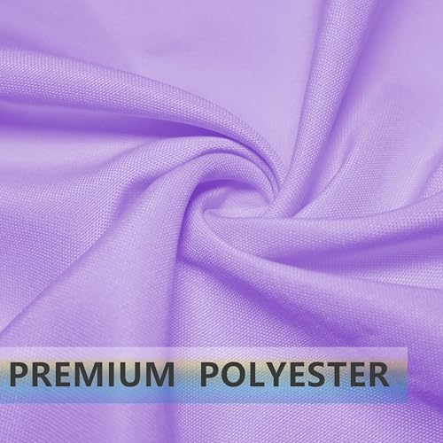 PLOYMONO Lavender Cloth Napkins - 8 Pack 17" x 17" Polyester Dinner Napkins | Heavy Duty 180 GSM Cloth Napkins with Hemmed Edges - Great for Restaurants, Weddings, Parties, Banquets Dinner - color: Lavender