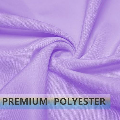 PLOYMONO Lavender Cloth Napkins - 8 Pack 17" x 17" Polyester Dinner Napkins | Heavy Duty 180 GSM Cloth Napkins with Hemmed Edges - Great for Restaurants, Weddings, Parties, Banquets Dinner - color: Lavender