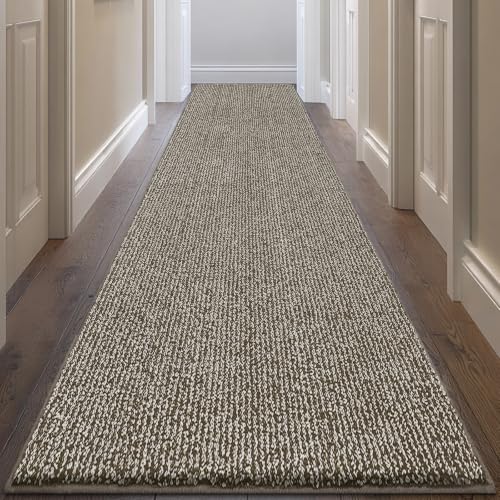 Runner Rug 32" x 144", for Hallway, Kitchen, Floor, (Roll Packing) | Non Slip, Machine Washable, Absorbent, Quick Drying, for Entryway, Bedroom, Bathroom, Door - color: Beige, size: 32" X 144" (runner)