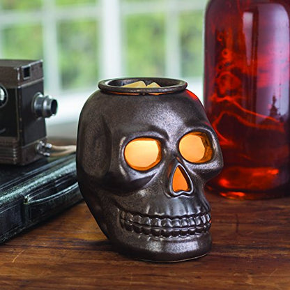 Candle Warmers ETC. Illumination Fragrance Warmer- Light-Up Warmer for Warming Scented Candle Wax Melts and Tarts or to Freshen Room, Gothic Skull - size: Skull