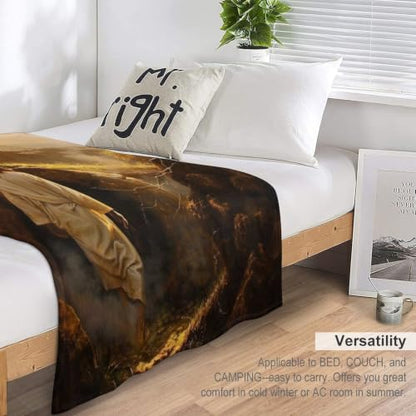 Jesus Leaving The Tomb 01 Flannel Blankets Fleece Soft Throw Lightweight Plush Gifts for Couch, Bed, Cozy Sofa Plush, Chair, Lovers 30x40in（75x100cm） - color: Style-10, size: 30x40in（75x100cm）