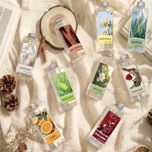 STRN Reed Diffuser Oil Refill, Balsam Fir Scent Diffuser Refill 200ML | Long-Lasting Summer Fragrance for Home, Living Room, Bedroom, Office