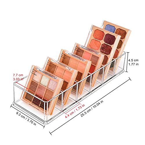 JessLab Acrylic Organizers, Bathroom Organizer for Drawer, Cosmetic Display Cases for Vanity, Countertop, Desk, Kitchen, and Makeup Storage, 6-Section - style: 6 Compartment