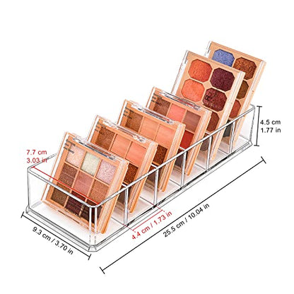 JessLab Acrylic Organizers, Bathroom Organizer for Drawer, Cosmetic Display Cases for Vanity, Countertop, Desk, Kitchen, and Makeup Storage, 6-Section - style: 6 Compartment