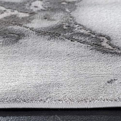 SAFAVIEH Craft Collection Runner Rug - 2'3" x 8', Grey & Silver, Modern Abstract Design, Non-Shedding & Easy Care, Ideal for High Traffic Areas in Living Room, Bedroom (CFT877G) - color: Grey/Silver, size: 2'3" x 8' (Runner)