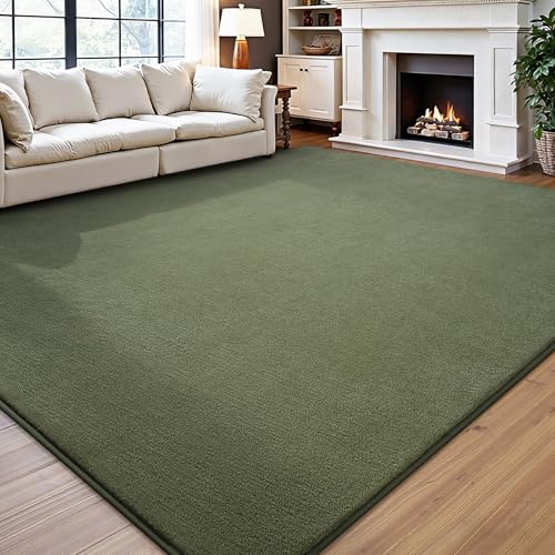 Large 6x9 Area Rugs for Bedroom Living Room, Soft Low-Pile Modern Dorm Rug | Indoor Thickened Memory Foam Non-Slip Washable Carpets for Kids Boys Girls Playroom Dining Room Home Decor, Sage Green - color: Sage Green, size: 6' x 9' (Rectangular)
