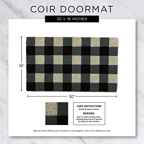 DII Natural Coir Doormat Outdoor Welcome Mat, 17x29, Enjoy The Little Things - color: Enjoy the Little Things
