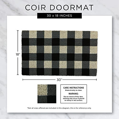 DII Natural Coir Doormat Outdoor Welcome Mat, 17x29, Enjoy The Little Things - color: Enjoy the Little Things