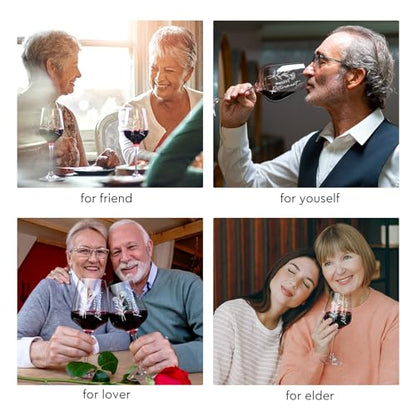 AW BRIDAL Happy Retirement Wine Glass Gifts for Women or Men 2026, Cool Retired Gift for Wine Lover Woman, Family, Friend, Coworker, Nurse and Teacher, Leaving and Farewell Party Decorations Ideas - style: Happy Retirement