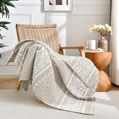 Bohemian Southwestern Throw Blanket - Aztec Tribal Design for Couch, Bed, Travel | Soft Decorative Accent 50x60 Inches (Blue, 60 * 50) - size: 60x50
