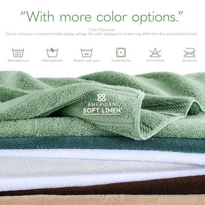 American Soft Linen 100% Cotton Luxury Turkish Towels, 35x70 XL Bath Sheet | Soft Absorbent Quick Dry OEKO Tex Standard 100 Certificated Durable Machine Washable Premium Hotel Quality - color: Bright White, size: 35"x70"