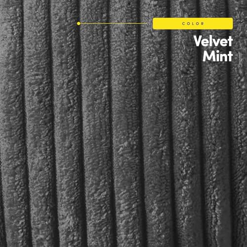 Rocking Chair Cushion Premium Tufted Pads Non Skid Slip Backed Crushed Velvet Cover Set of Upper and Lower with Ties, 21 in x 17 in | 17 in x 17 in, Velvet Gray - color: Velvet Gray, style: 21" X 17"/17" X 17" (Pack of 1)