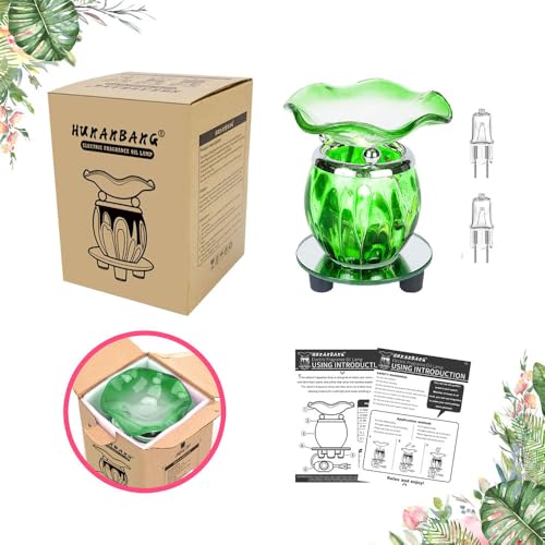 3 in 1 Electric Oil Warmer Scented Wax Warmer Wax Melt Warmer Melter Fragrance Wax Burner(LW-Green2) - color: Lw-green2